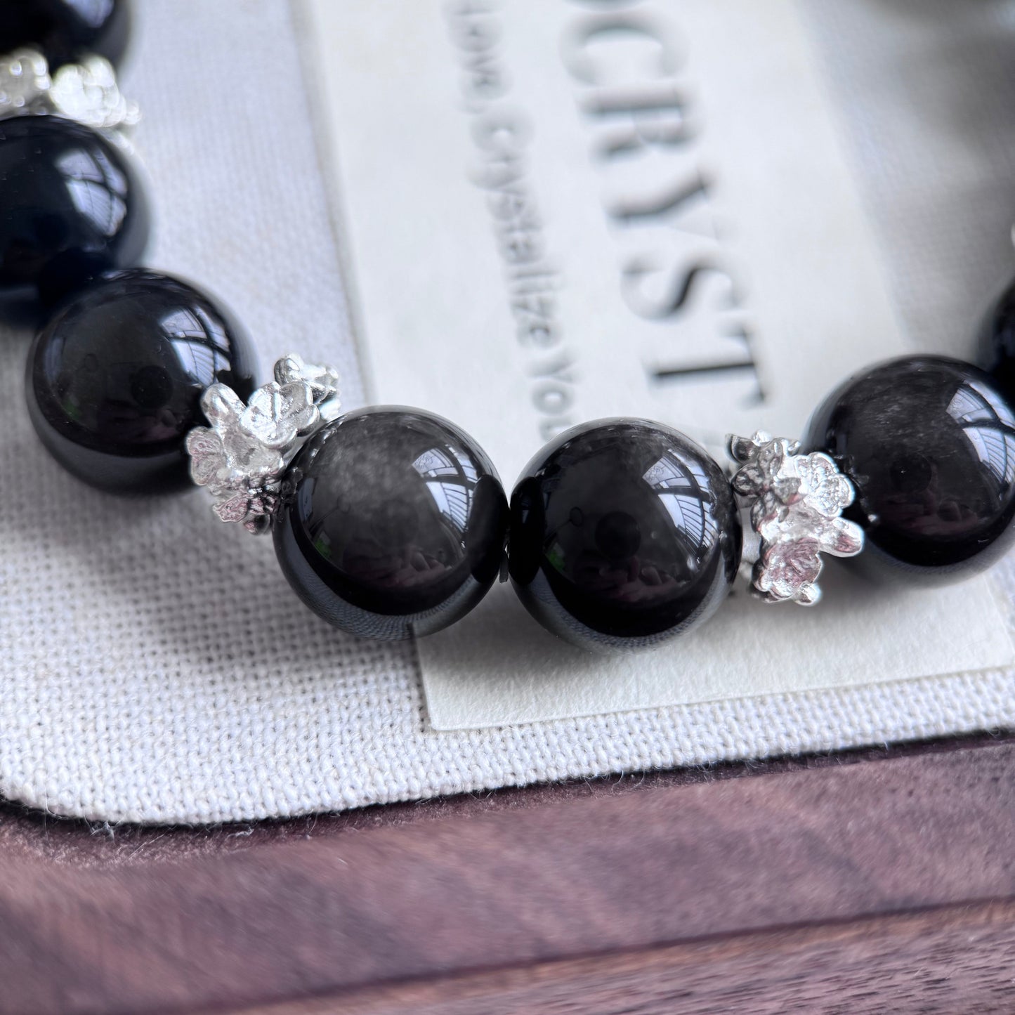 Obsidian Crystal Bracelet