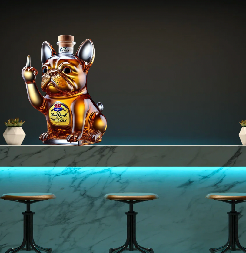 French Bulldog Whiskey Decanter - 350ML