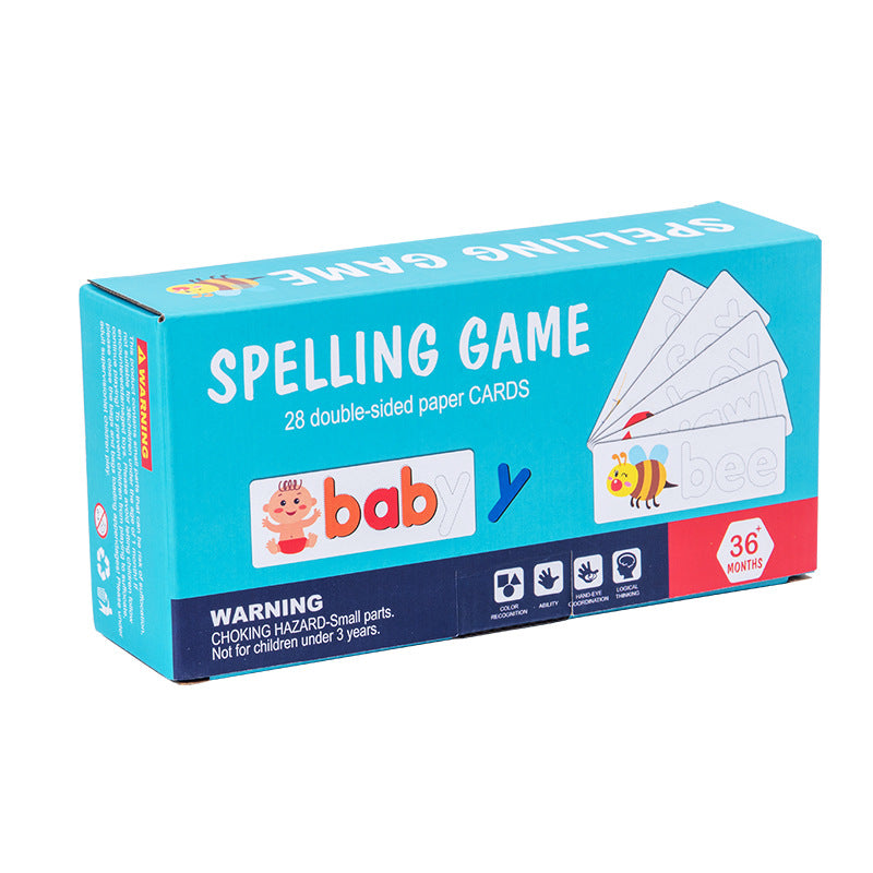 SpellSnap - Wooden Letter Spelling Puzzle for Toddlers