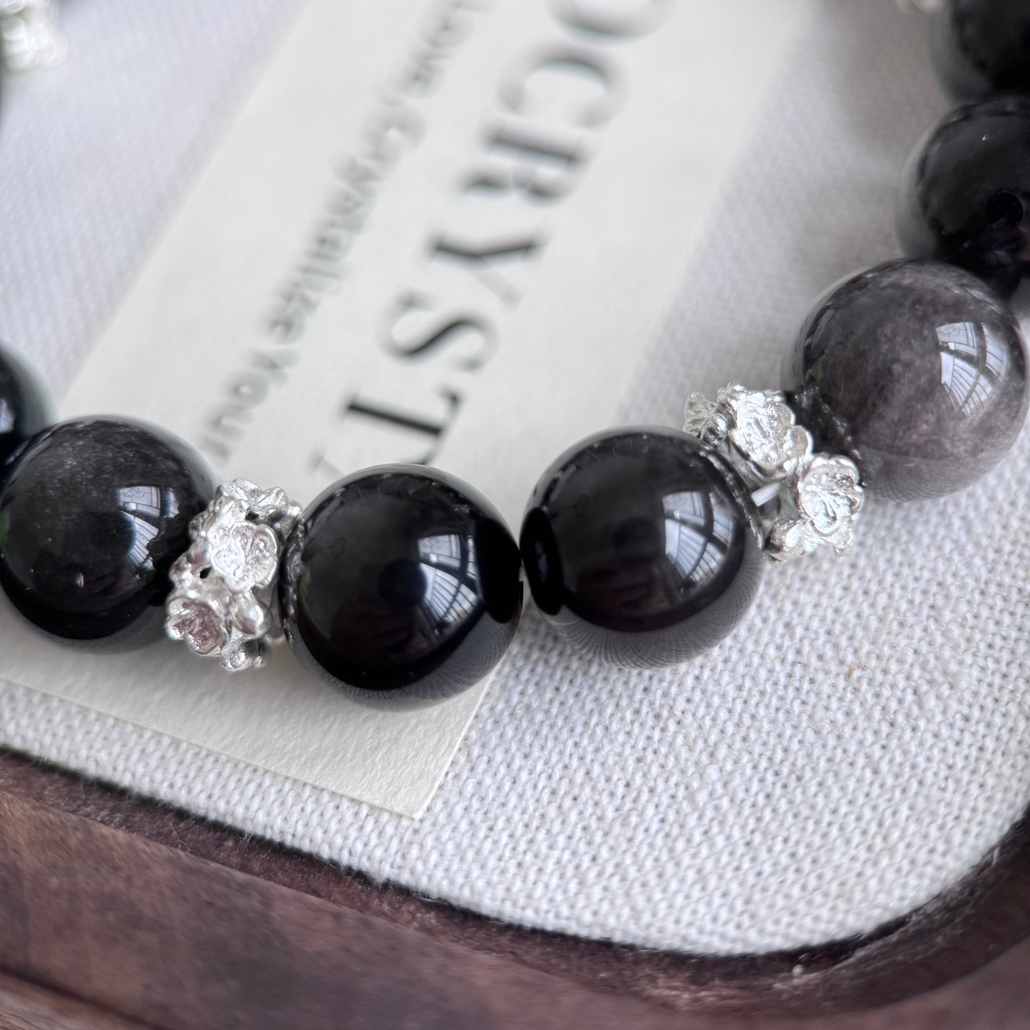 Obsidian Crystal Bracelet