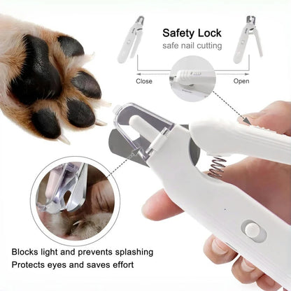 LumiPaw 2-in-1 LED Nail Clipper & Grinder for Dogs & Cats