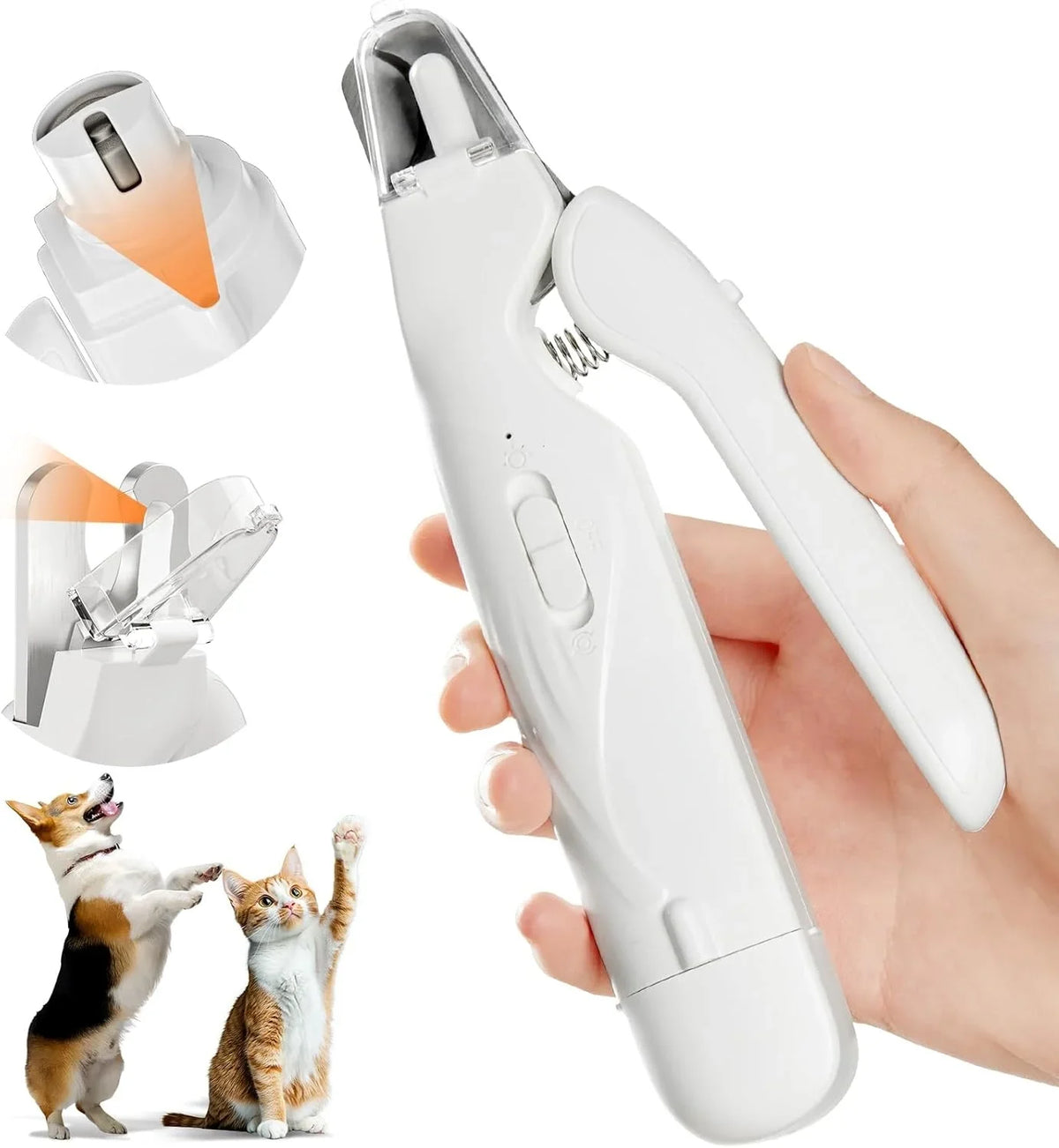 LumiPaw 2-in-1 LED Nail Clipper & Grinder for Dogs & Cats