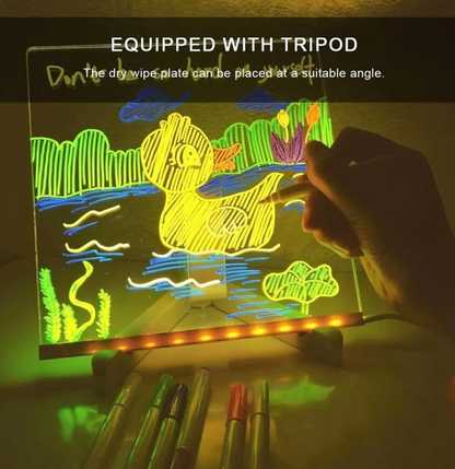 ✨LED Acrylic Board with Colors - with 7 pen 🎨