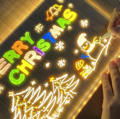 ✨LED Acrylic Board with Colors - with 7 pen 🎨