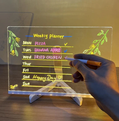 ✨LED Acrylic Board with Colors - with 7 pen 🎨