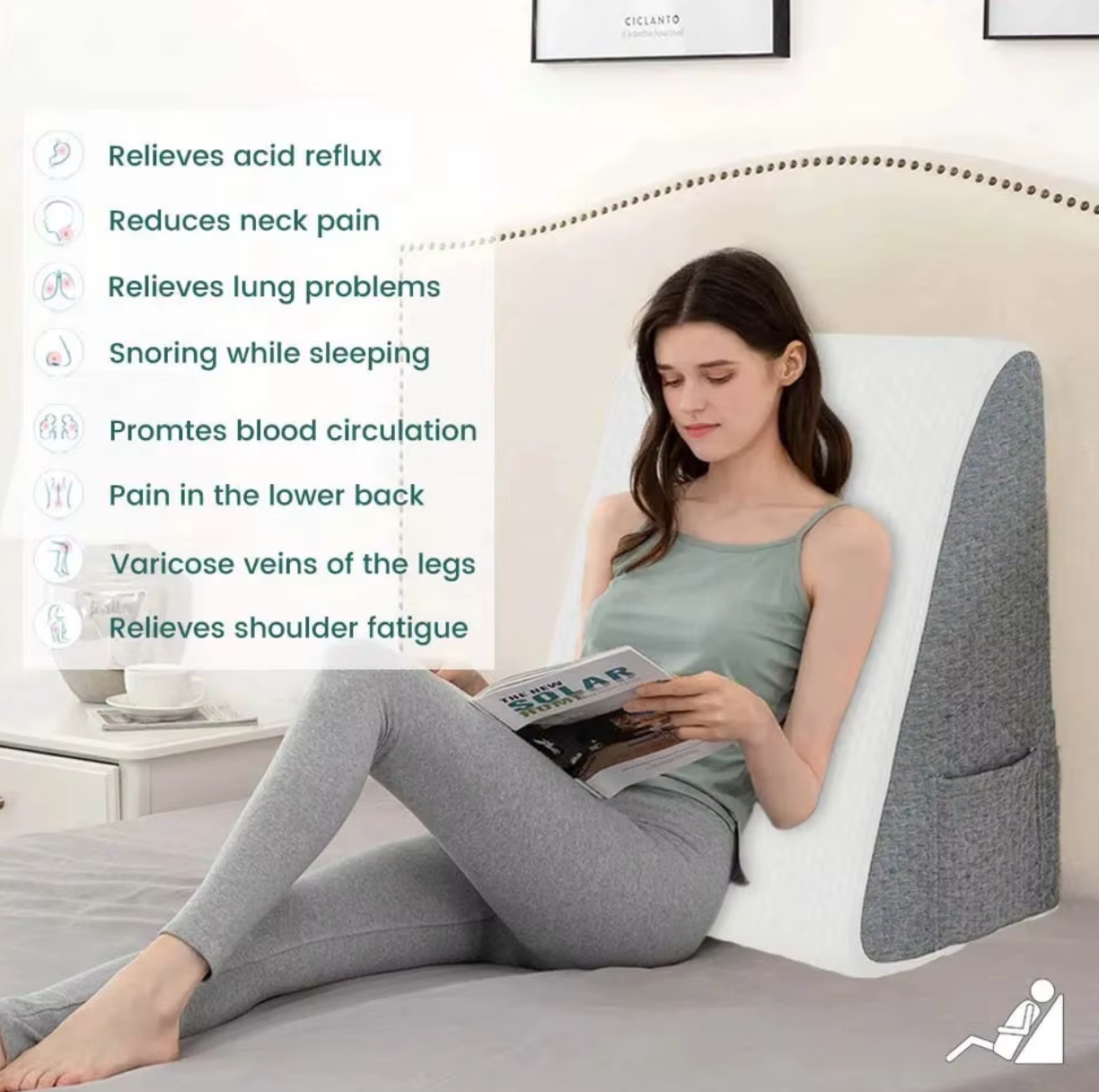 Velure™  - ElevateWedge Pillow