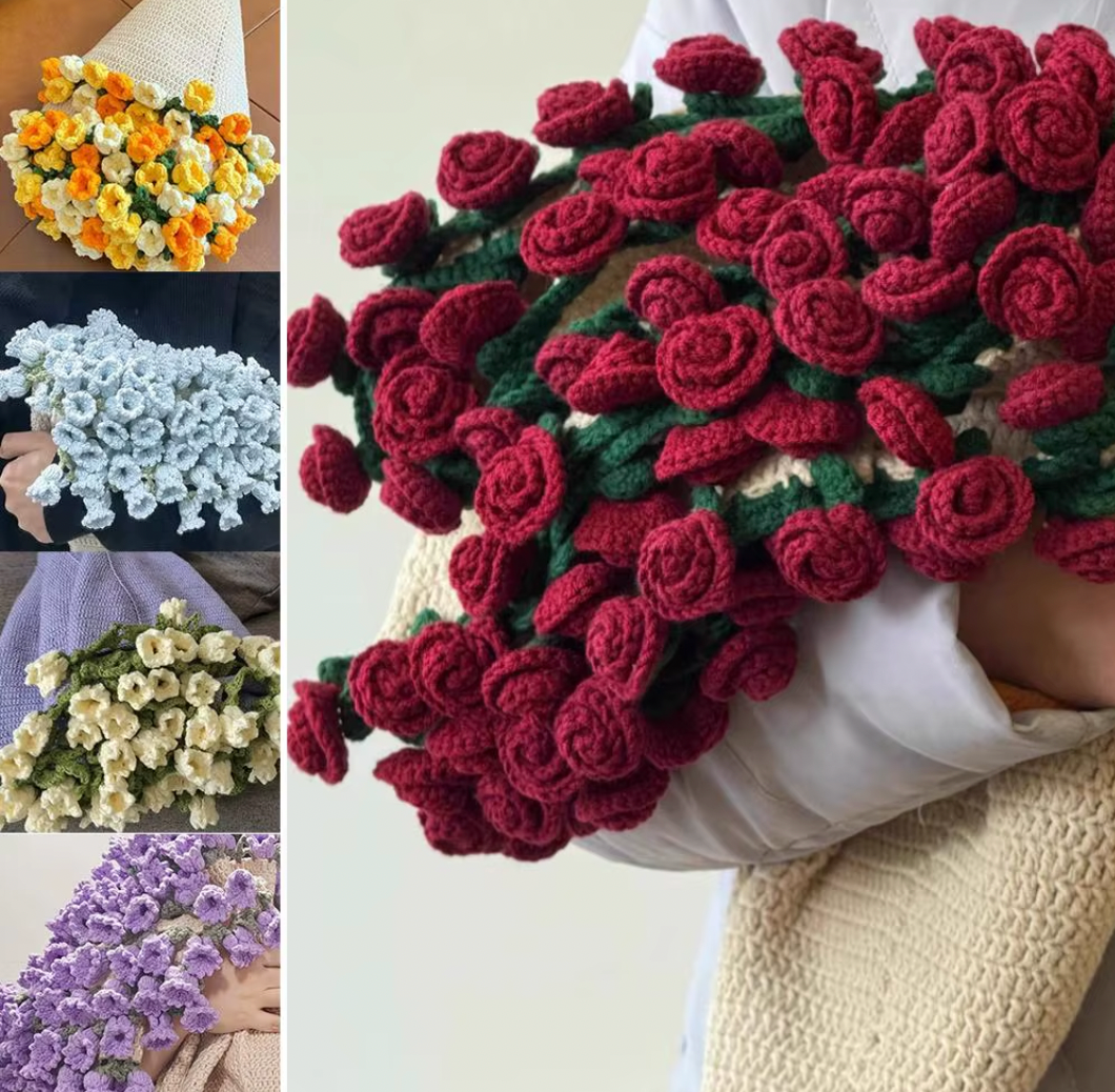 Handmade Crochet Flower Blanket