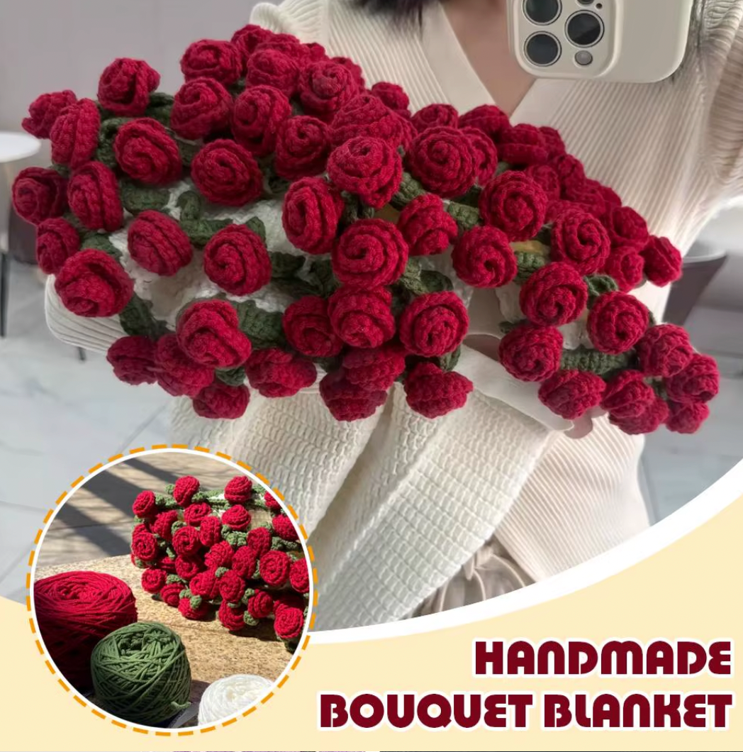Handmade Crochet Flower Blanket
