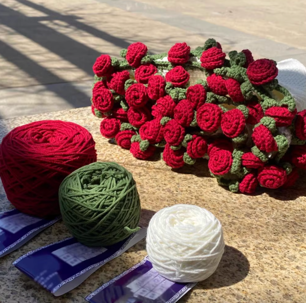 Handmade Crochet Flower Blanket