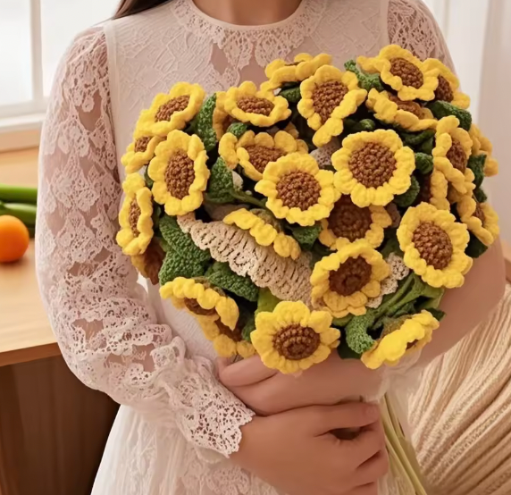 Handmade Crochet Flower Blanket