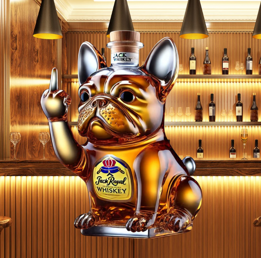 French Bulldog Whiskey Decanter - 350ML