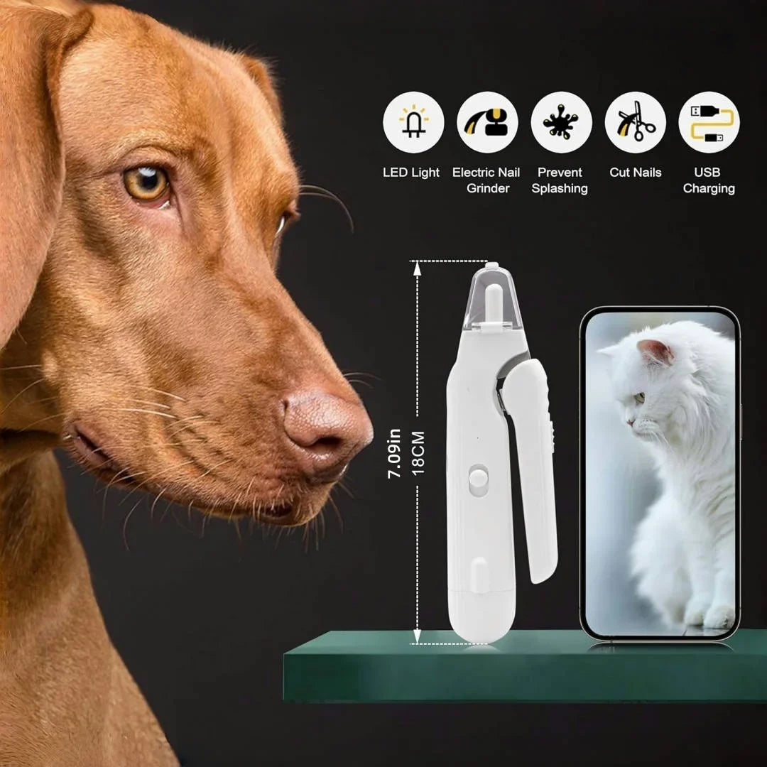 LumiPaw 2-in-1 LED Nail Clipper & Grinder for Dogs & Cats