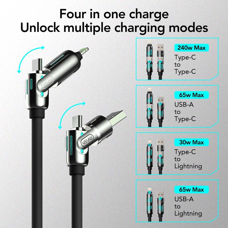 Armored Dragon Ⅰ Universal 4-in-1 Multi USB Charging Cable