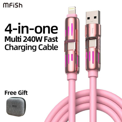 Armored Dragon Ⅰ Universal 4-in-1 Multi USB Charging Cable