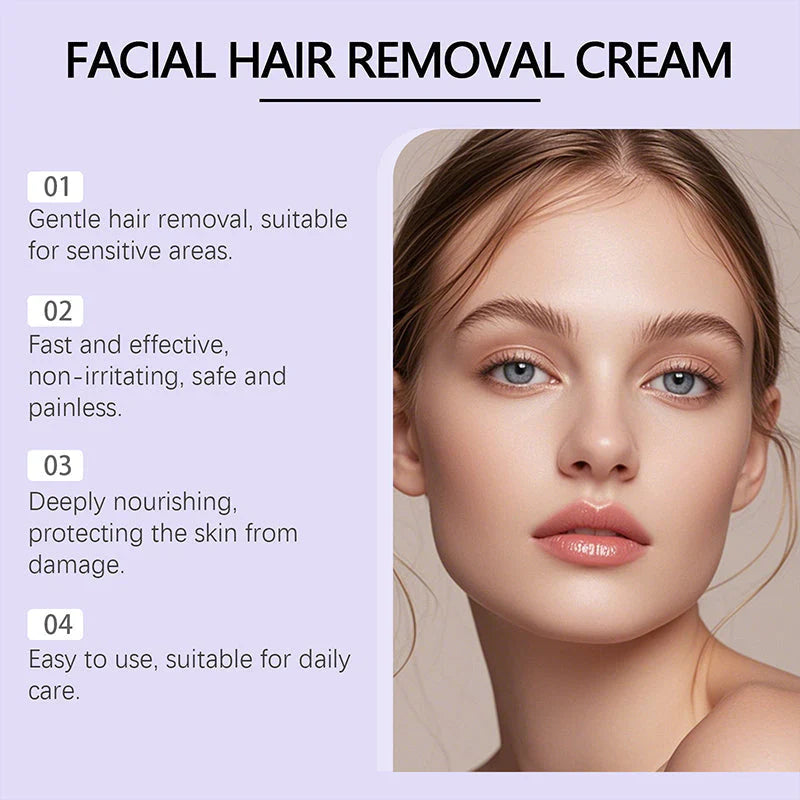 Silkbabe - Gentle and Painless Facial Hair Removal Cream