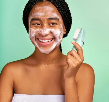 GlowReset 2-in-1 Silicone Facial Cleansing & Massage Brush