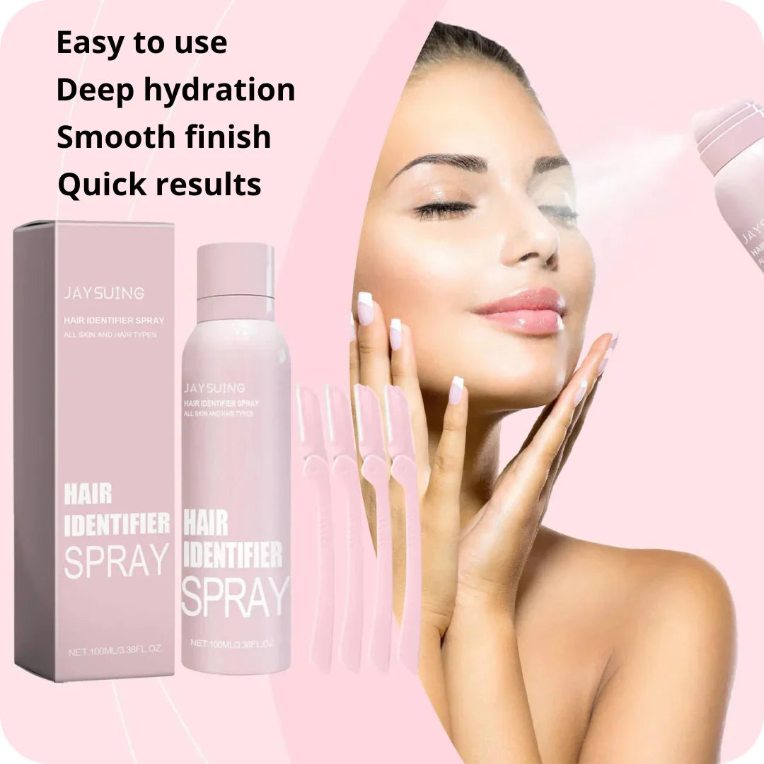 SilkySkin - Hair Identifier Spray 100ml + 4 Blades