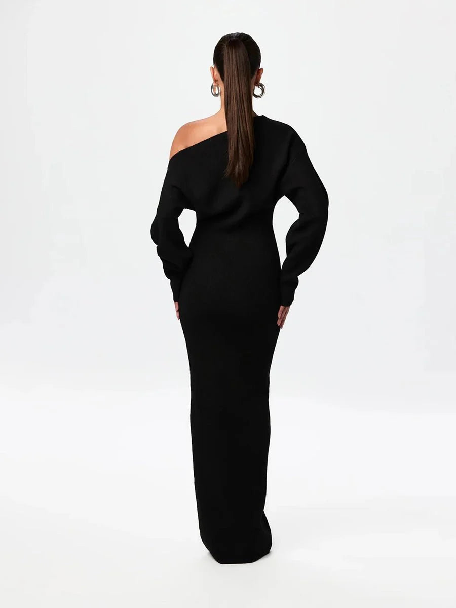 Serena Knit | Drop-Shoulder Sweater Dress
