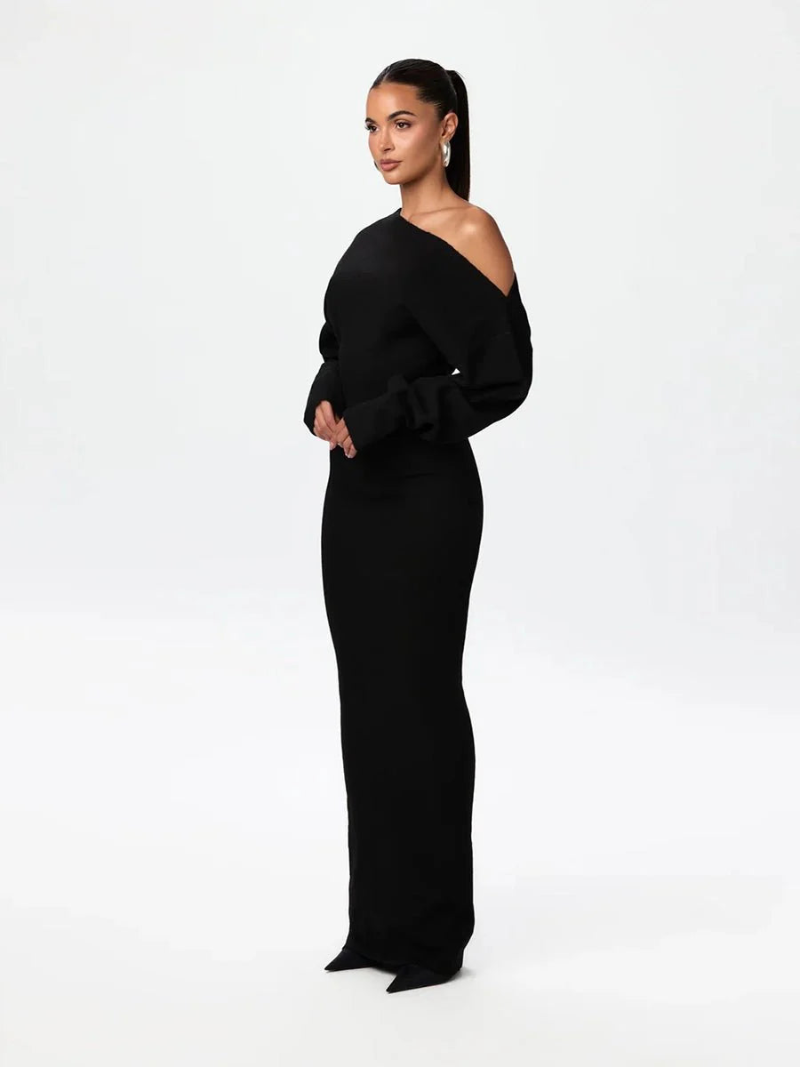 Serena Knit | Drop-Shoulder Sweater Dress