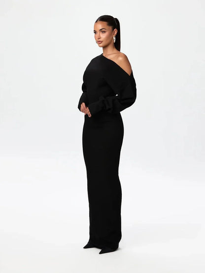 Serena Knit | Drop-Shoulder Sweater Dress
