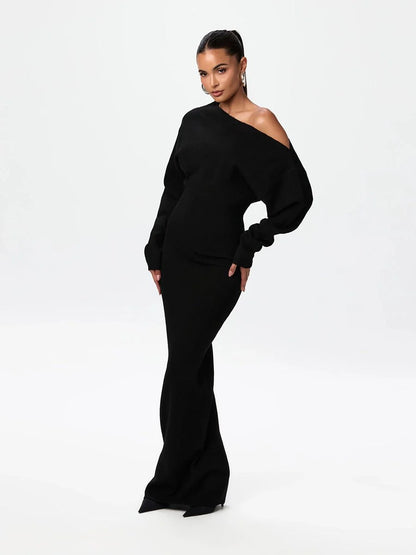 Serena Knit | Drop-Shoulder Sweater Dress