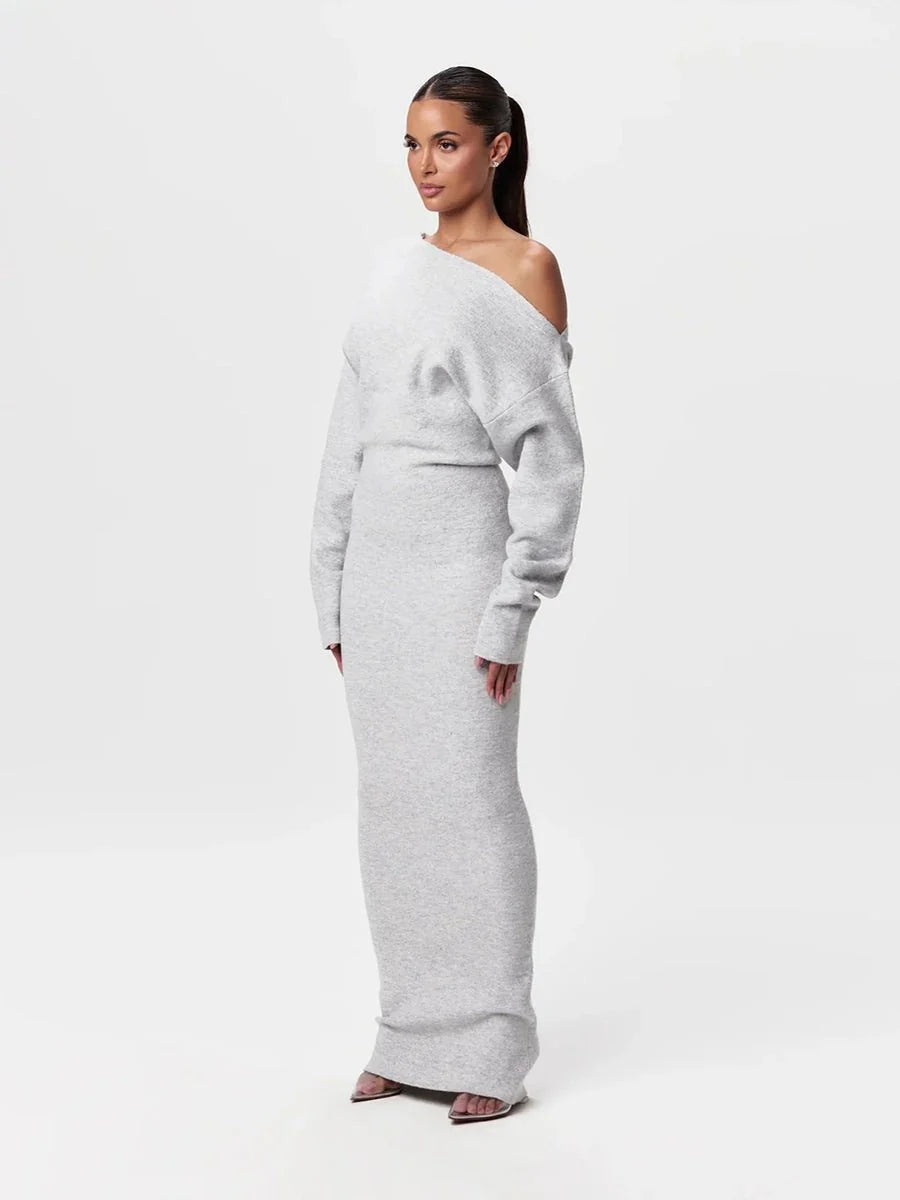 Serena Knit | Drop-Shoulder Sweater Dress