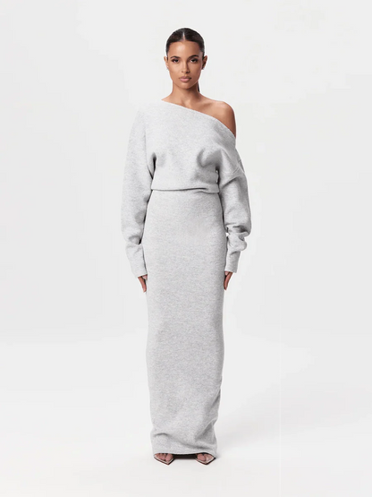 Serena Knit | Drop-Shoulder Sweater Dress