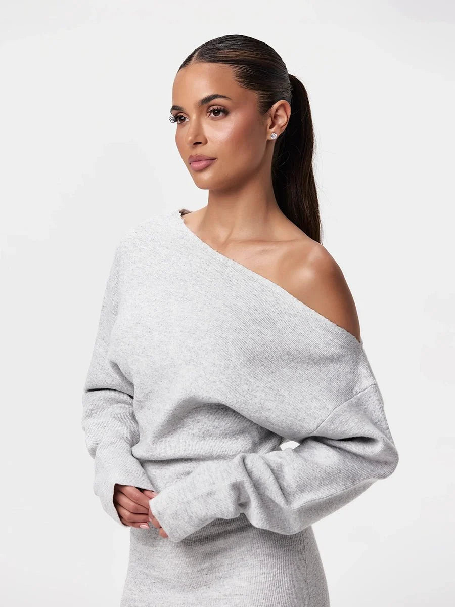 Serena Knit | Drop-Shoulder Sweater Dress