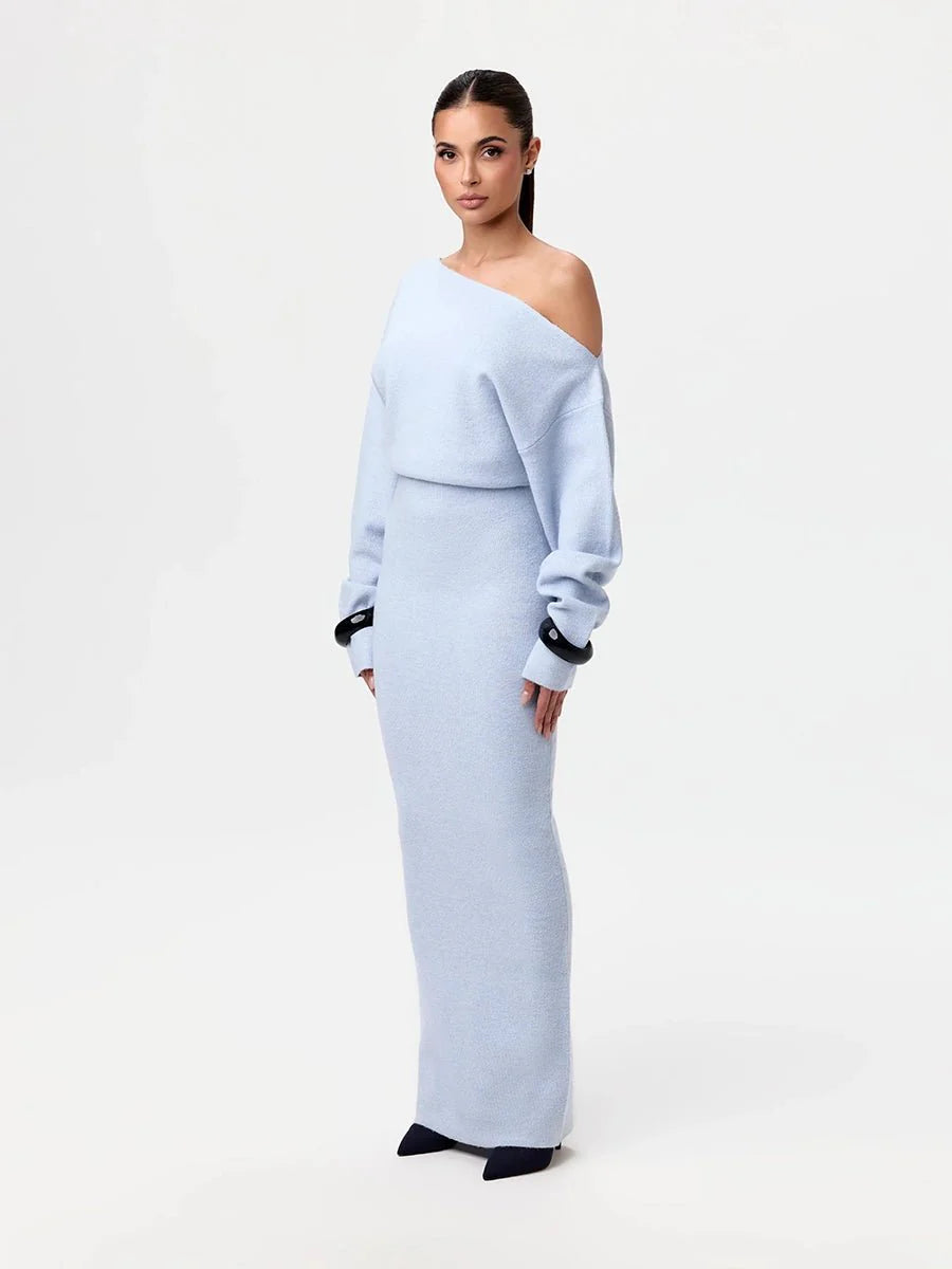 Serena Knit | Drop-Shoulder Sweater Dress