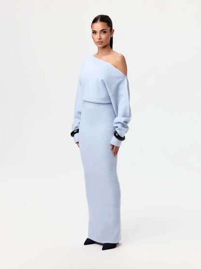 Serena Knit | Drop-Shoulder Sweater Dress