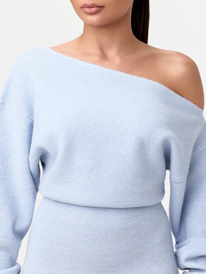 Serena Knit | Drop-Shoulder Sweater Dress