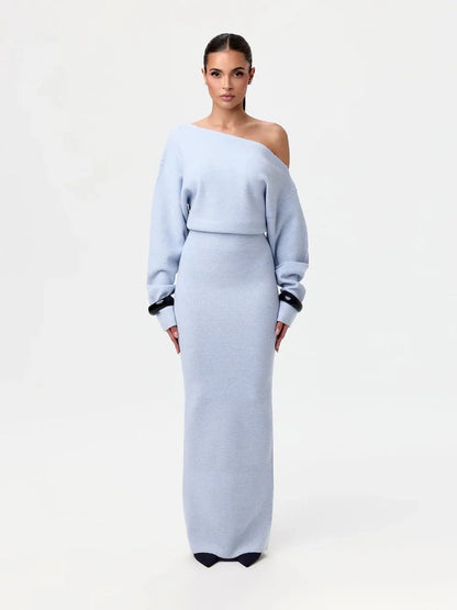 Serena Knit | Drop-Shoulder Sweater Dress