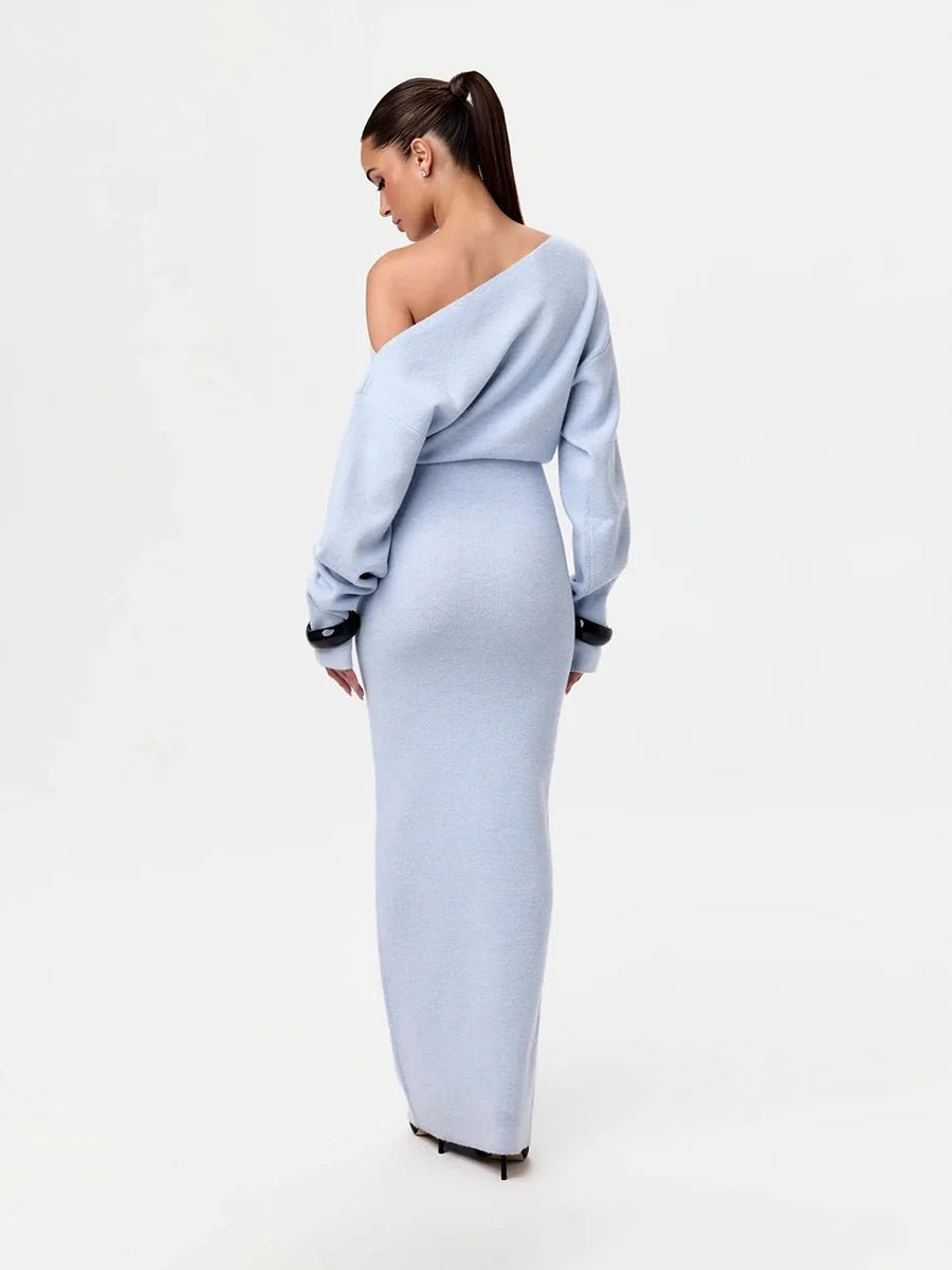 Serena Knit | Drop-Shoulder Sweater Dress