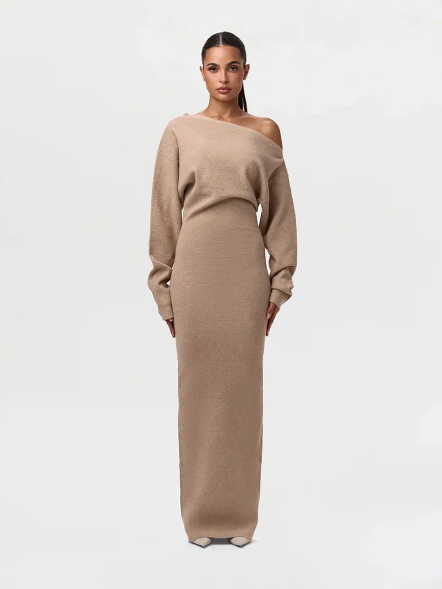 Serena Knit | Drop-Shoulder Sweater Dress