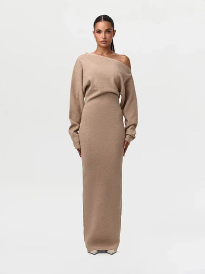 Serena Knit | Drop-Shoulder Sweater Dress