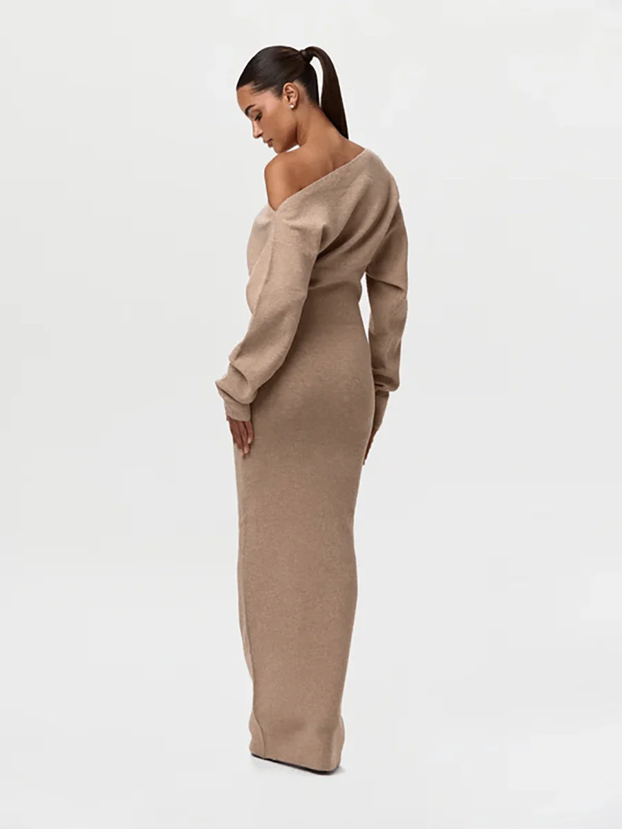 Serena Knit | Drop-Shoulder Sweater Dress