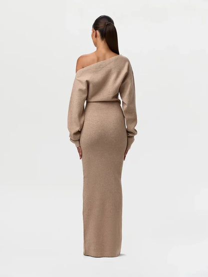 Serena Knit | Drop-Shoulder Sweater Dress