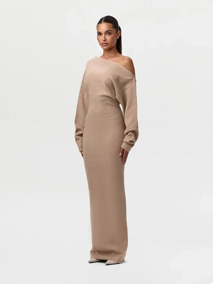 Serena Knit | Drop-Shoulder Sweater Dress