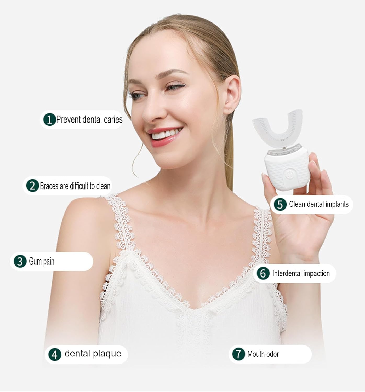 U-Shaped Automatic Toothbrush