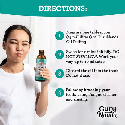 GuruNanda Coconut + Peppermint Pulling Oil (8oz)